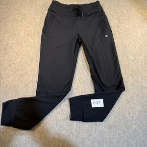 Gradual Mens Black Athletic Joggers Drawstring Sweatpants Size S P0124